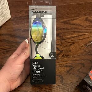 Nike Vapor Mirrored Swim Goggles - Yellow/Blue Iridescent